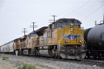 Tied down eastbound manifest waits in the yard